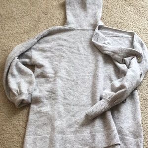 Cold shoulder Turtle neck Sweater